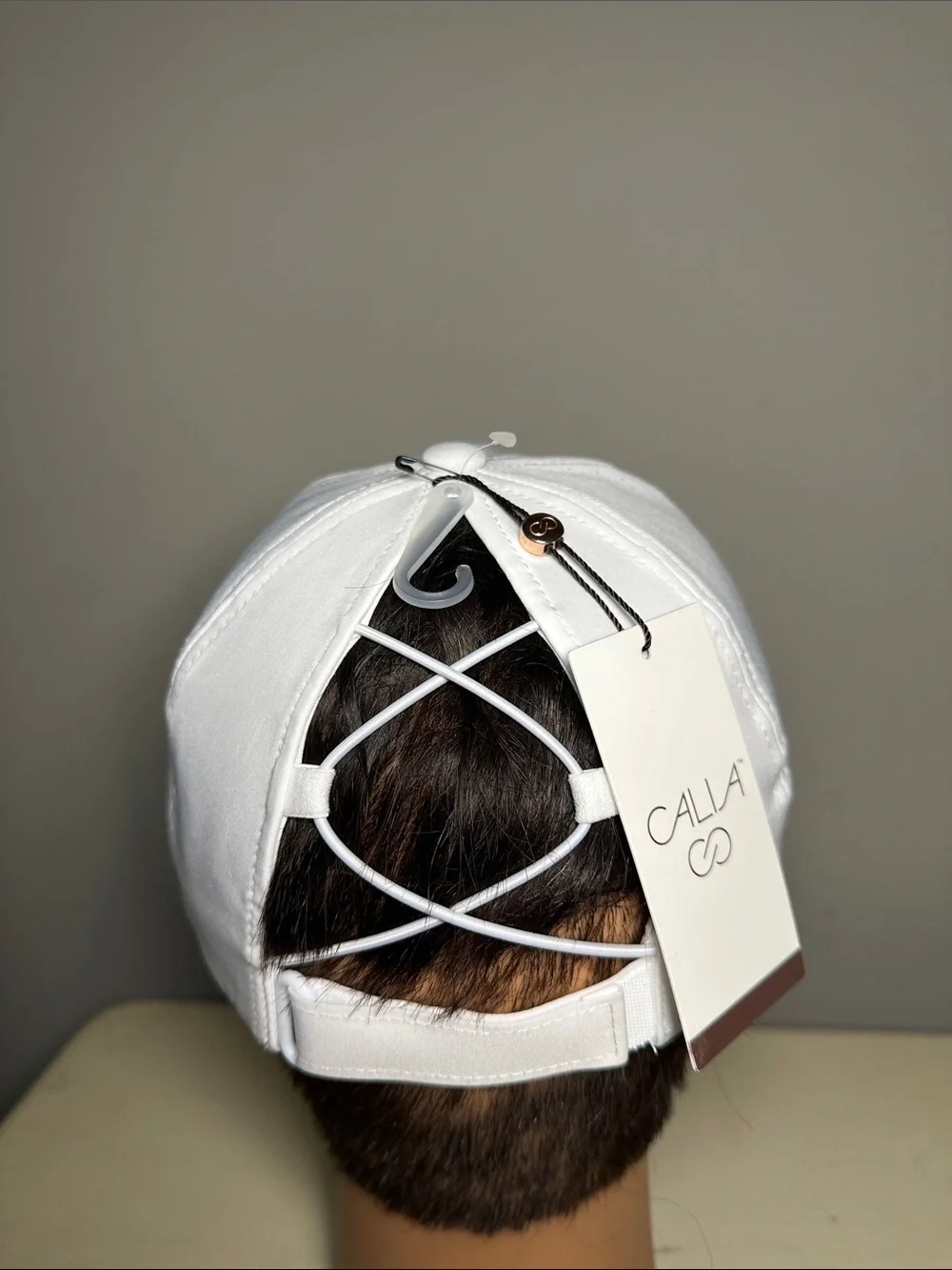 CALIA by Carrie Underwood New White with black Tennis Logo exercise hat